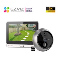 Ezviz Mirilla Digital DP2 2K Sonido 2vías Timbre Cambio voz 128GB